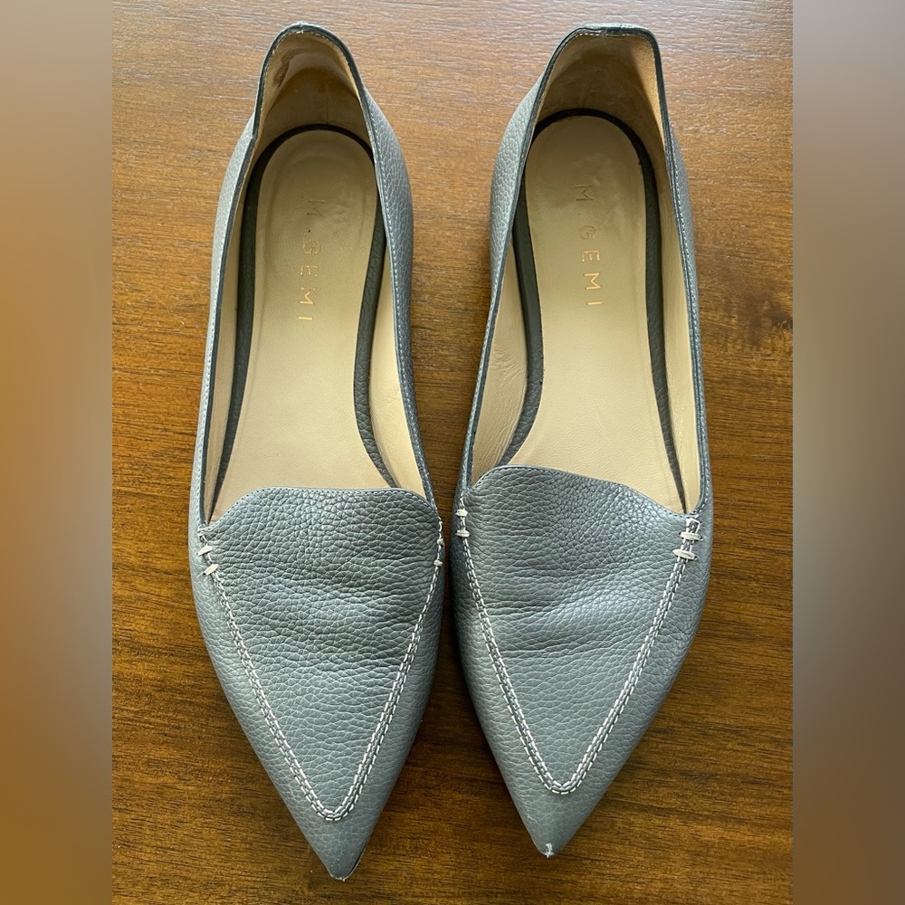 M. Gemi - Stellato Point Toe Leather Flat - Made in Italy